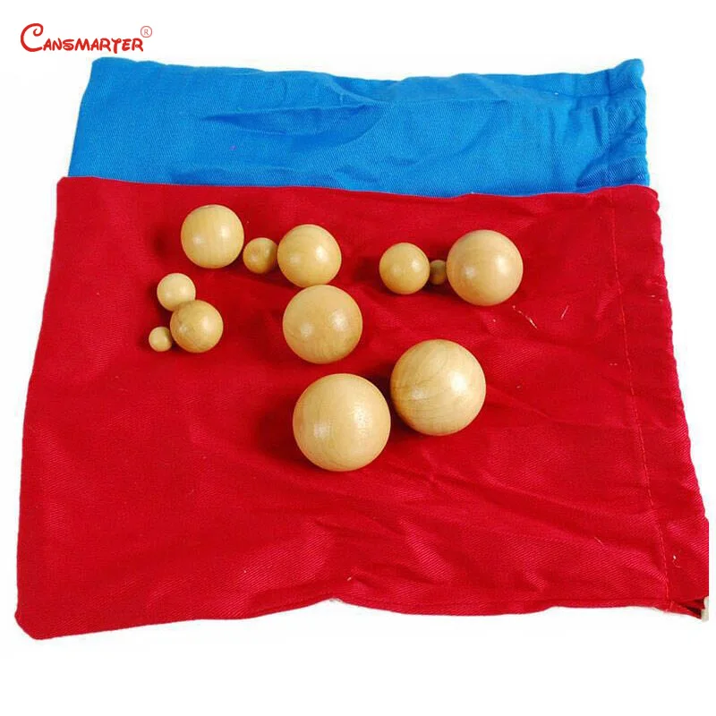 Mystery Bags красные Монтессори игрушки сенсорные игровые шарики Геометрические тела