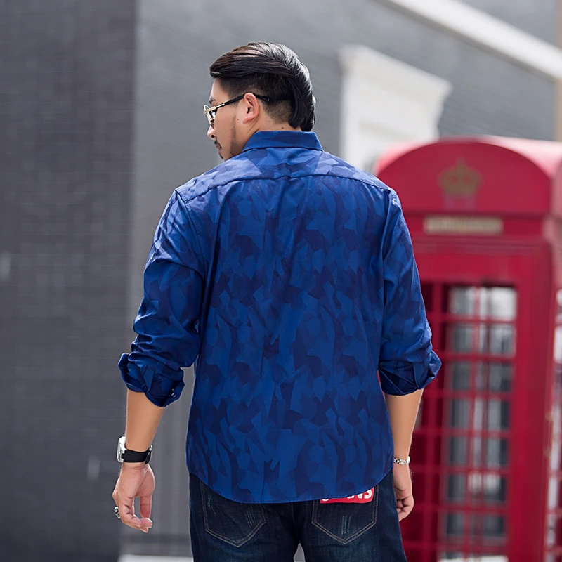 Большие размеры 10XL 8XL 6XL 5XL 2018 весна осень особенности рубашки мужские