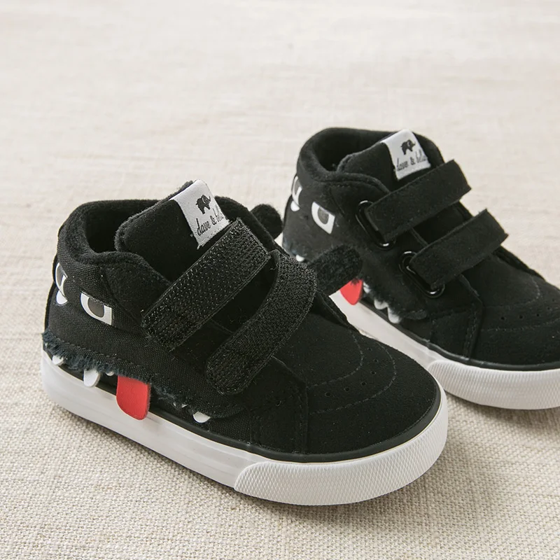 DB11908 Dave Bella spring autumn unisex baby canvas shoes new born girl boy casual black | Мать и ребенок
