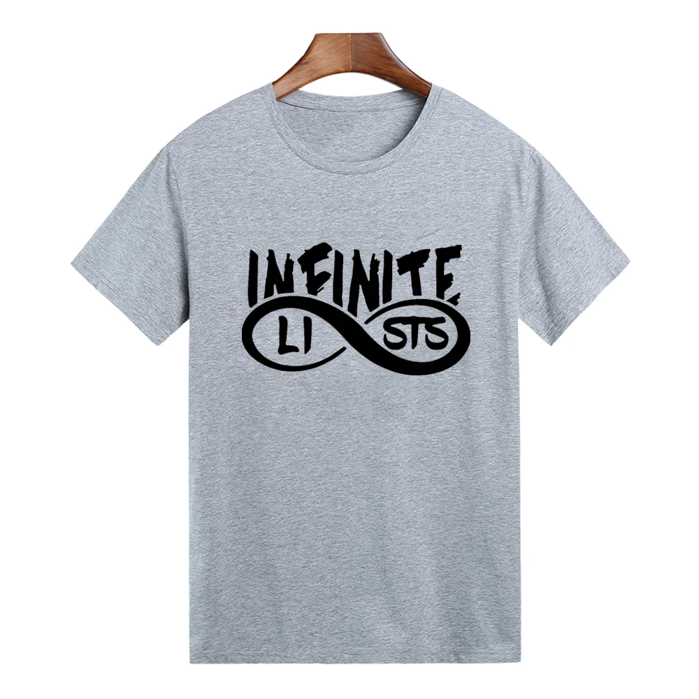 Мужская и женская футболка с коротким рукавом Infinite Lists Merch | одежда