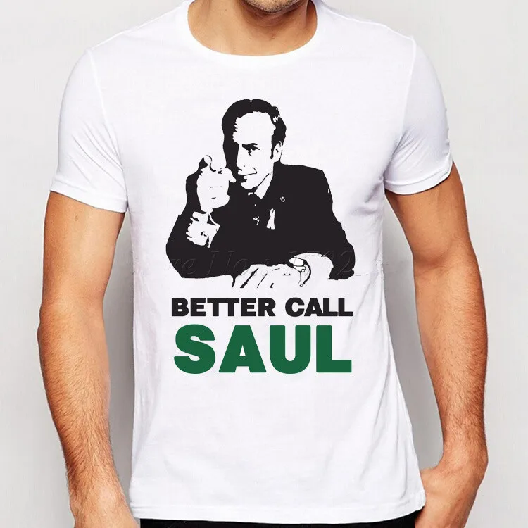 BETTER CALL SAUL Мужская футболка с коротким рукавом напечатанные буквы Забавный Топ