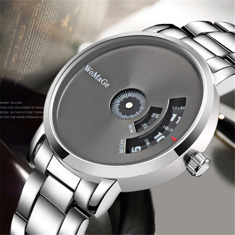 

Watches Men 2022 New Stylish Silver Quartz Clock Full Steel Creative Minimalism Wristwatch Hot Relogio Masculino Dropshipping