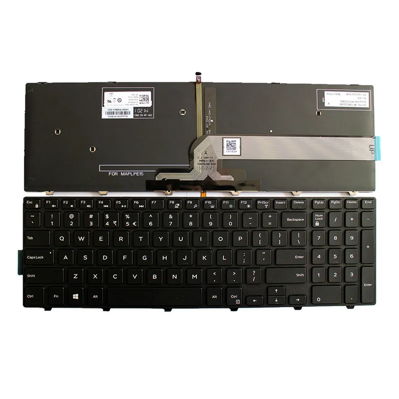 Клавиатура US для Dell 0KPP2C SN8234 490.00H07.0L01 SG-63510-XUA 0JYP58 490.00H07.0D1D NSK-LR0SW 1D 01 с
