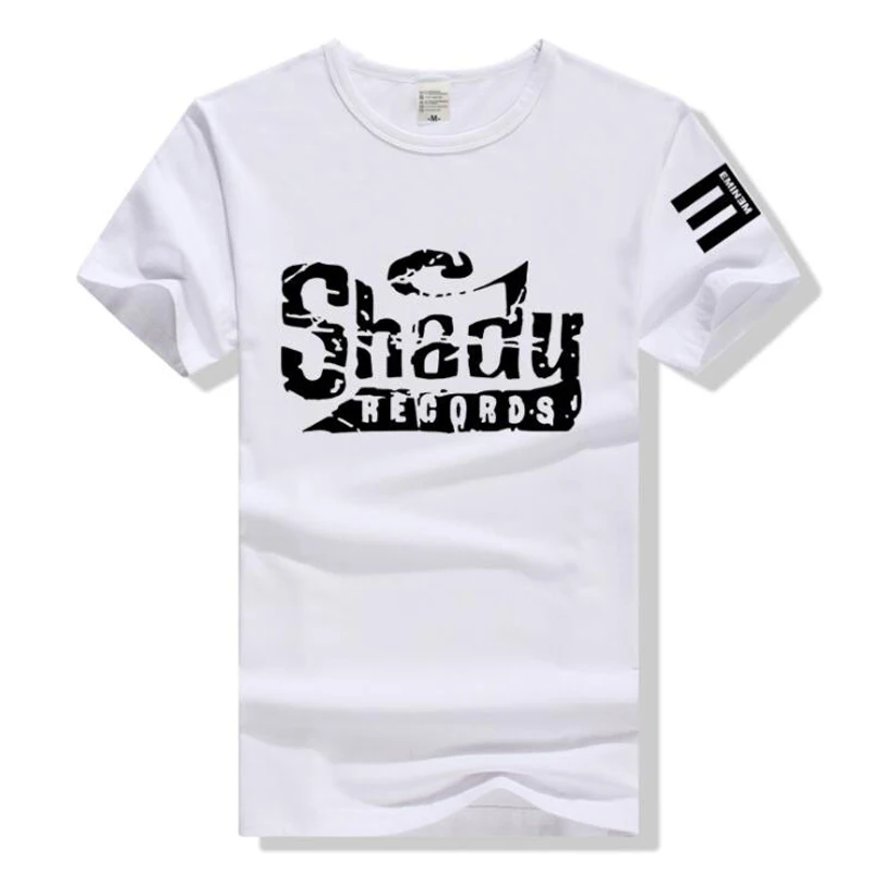 2019 лето новый хлопок Удобная футболка Eminem Em не боится Slim Shady хип хоп Рок шоу с