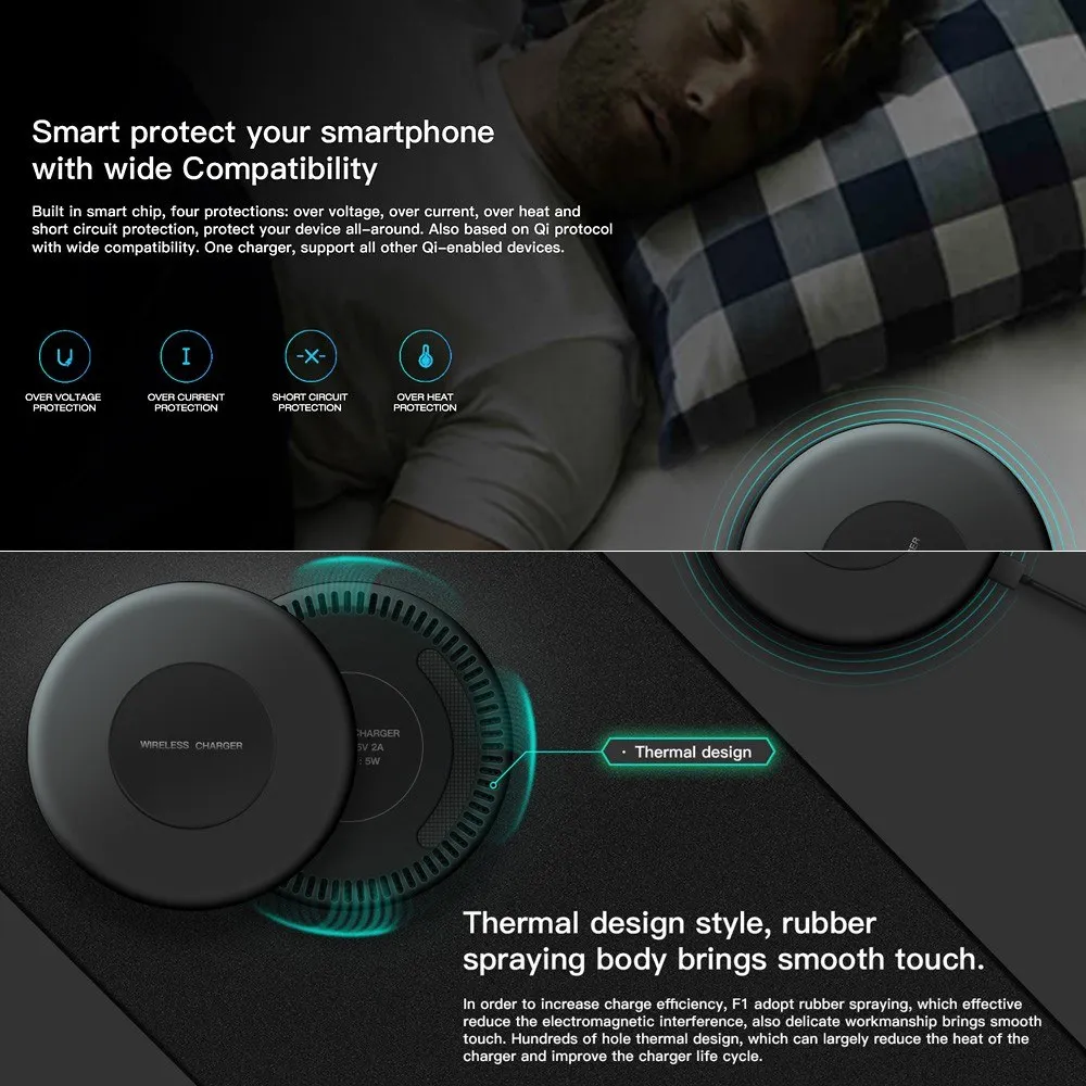 Быстрая Зарядка Qi Беспроводной Зарядное устройство зарядного устройства
