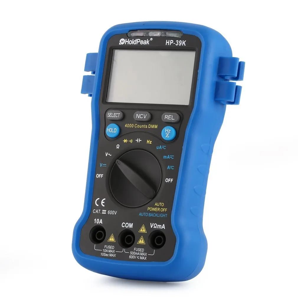 HoldPeak HP 39K Цифровой мультиметр Авто Диапазон Avometer универсальный счетчик 4000 Digs