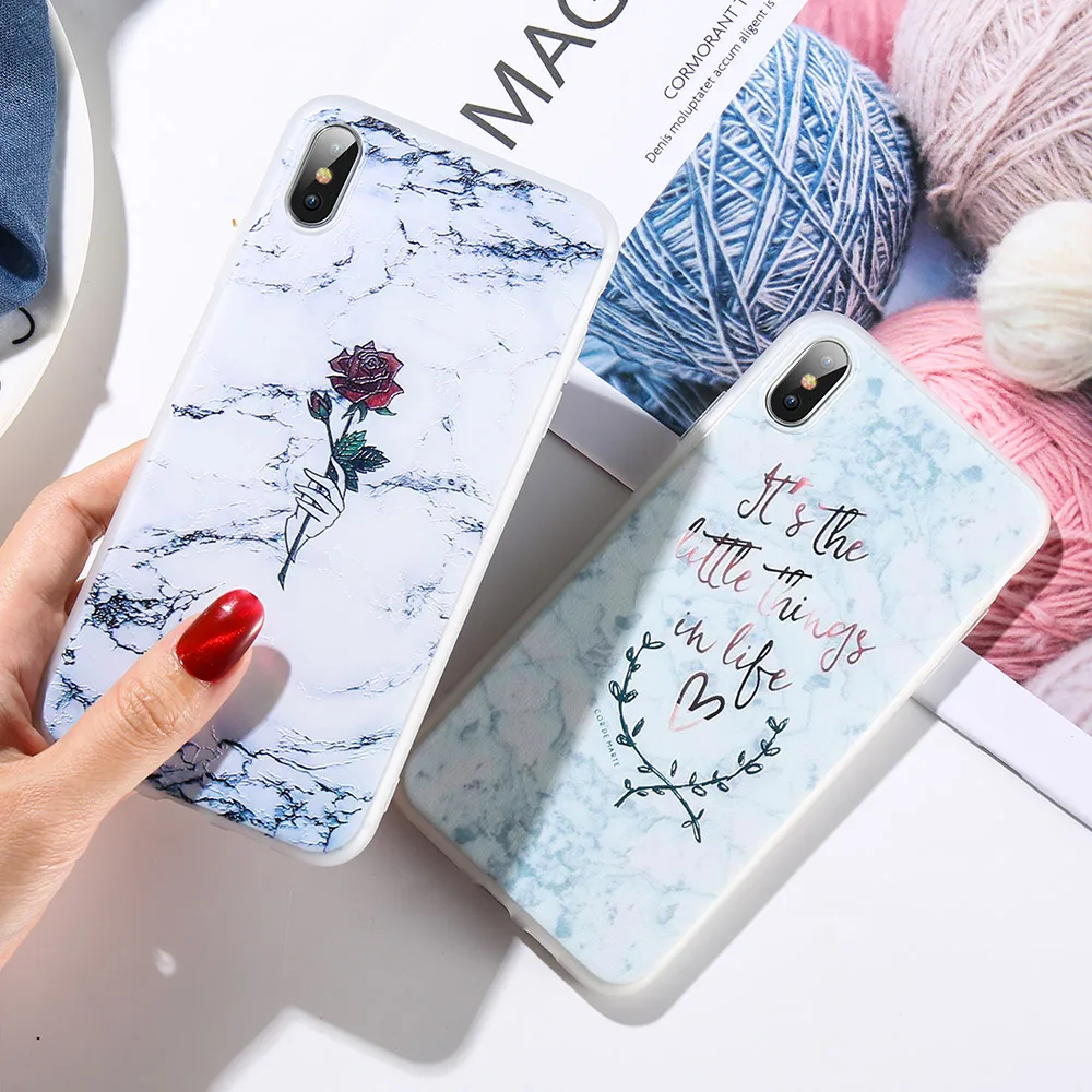 KISSCASE модный мраморный чехол для телефона iPhone 7 6 силиконовый XR XS Max 6s 8 Plus 5 5S 3D