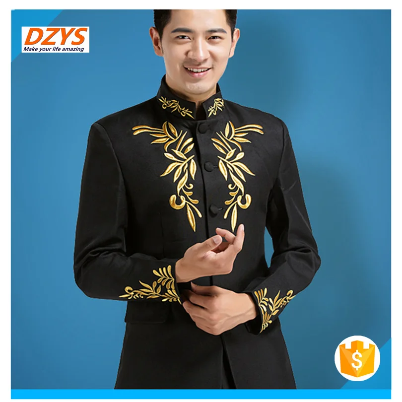 

2018 trendy male version of stage collar performance costumes clothes