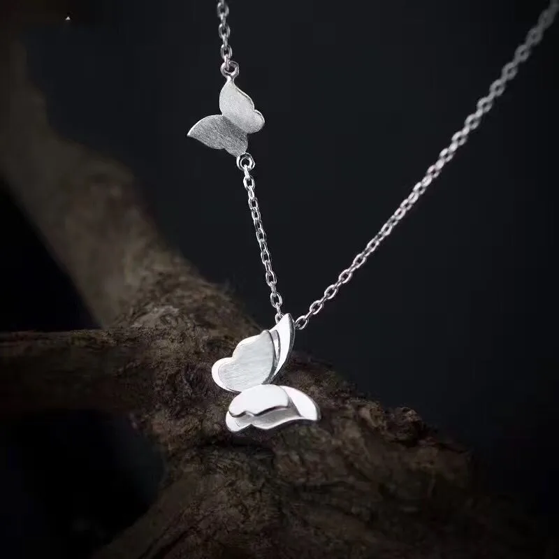 Jisensp модные ювелирные изделия ожерелье длинная цепочка животное бабочка кулон