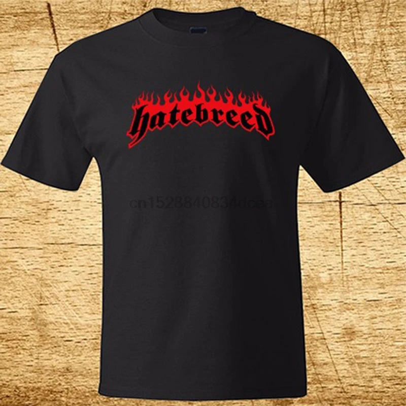 Новая Металлическая рок-группа HATEBREED с логотипом Мужская черная футболка размер