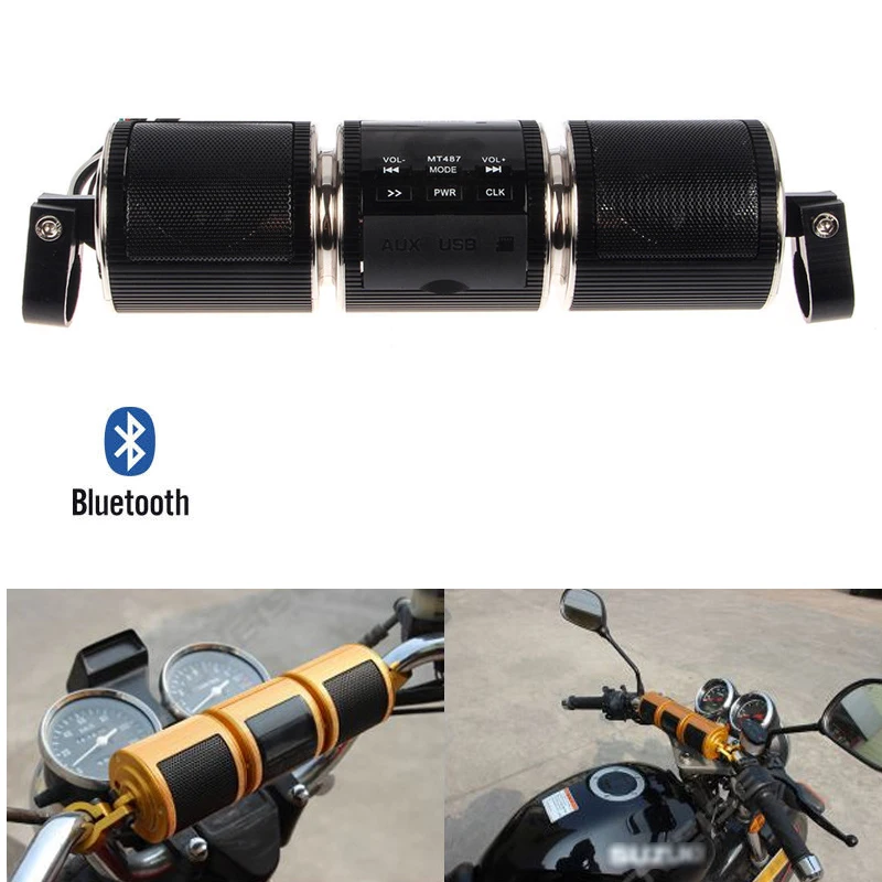 Мотоциклетные Bluetooth колонки Msanzeo водонепроницаемая аудиосистема - Цена: 2 829,48 руб.