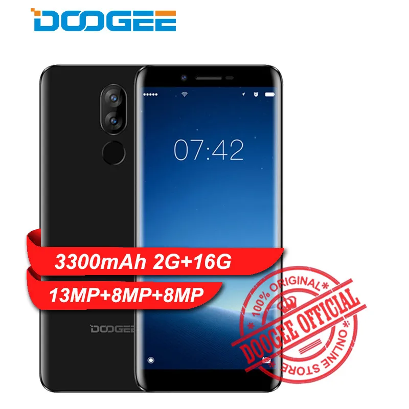 DOOGEE X60L 5 &quotHD 18:9 4G смартфон двойной Android 7 0 2 Гб 16 мобильный телефон Двойная камера