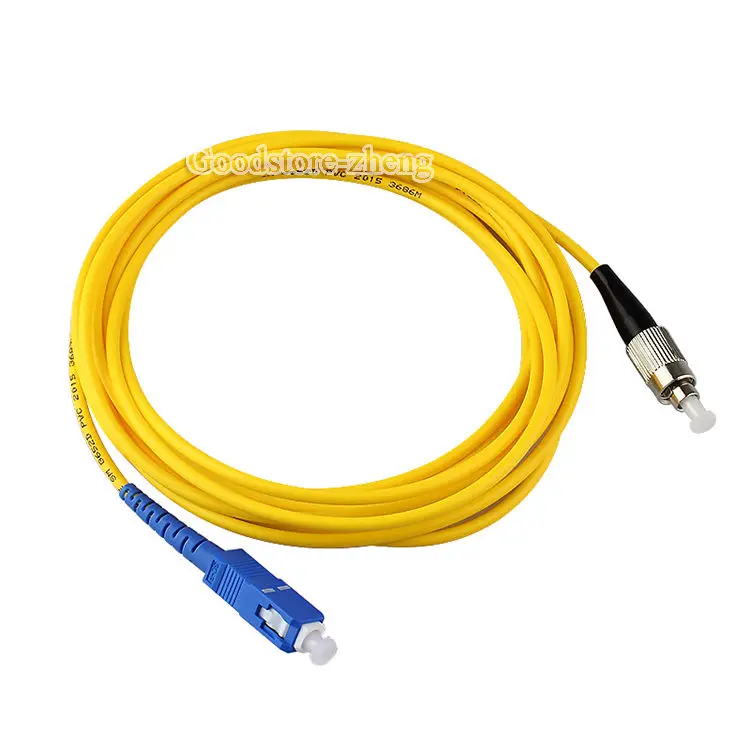 SC к FC волоконно оптический соединительный шнур Джампер кабель SM одномодовый simplex