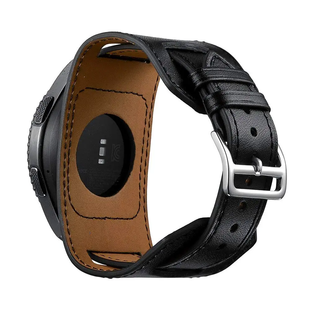 Ремешок из натуральной кожи для Samsung Galaxy Watch 46 мм 22 кожаный ремешок часов Gear S3