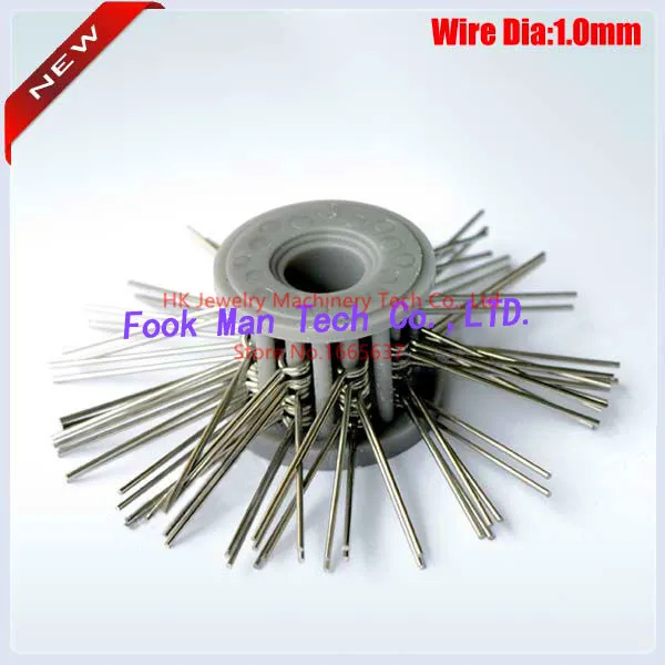 

Free Shipping Jewelry Making Tools Mini Brush Matt Steel Wire Brush Green Color Grit Medium 0.30mm Diameter 10pcs/lot