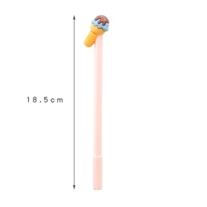 3pcs Cute Ice cream gel pen 0.5mm ballpoint Black color ink pens gift Stationery School Office supplies Material escolar DB742 | Канцтовары