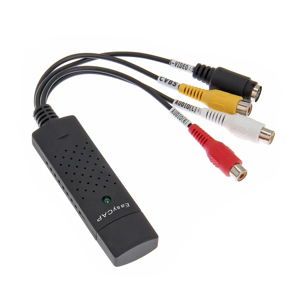 1 шт. EasyCAP USB 2 0 Видео ТВ DVD VHS Захват адаптер конвертер аудио видео кабели для ПК| |