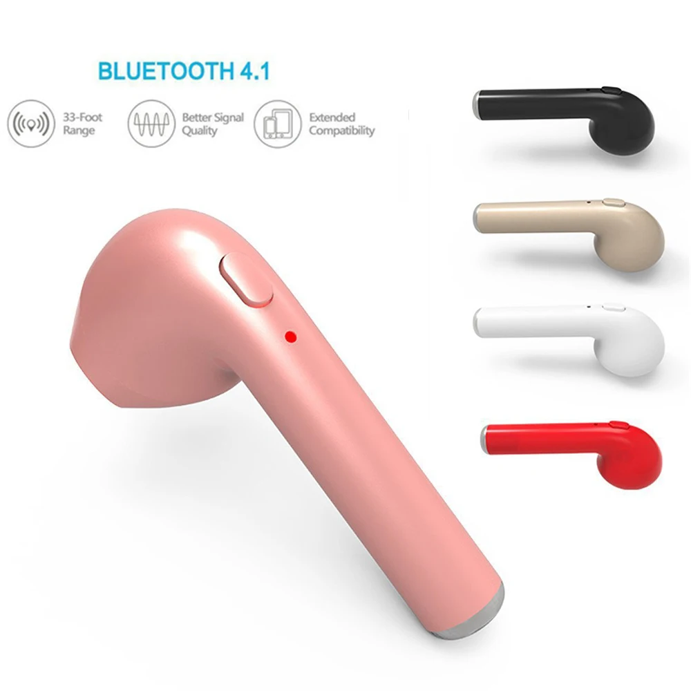 Беспроводные Bluetooth-наушники I7 портативные стерео-наушники с микрофоном