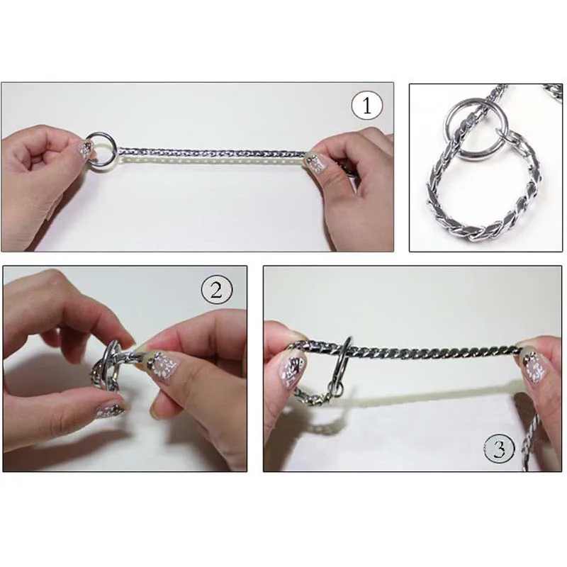 19 мм золотой замок из нержавеющей стали ошейник для питомцев собак металлический