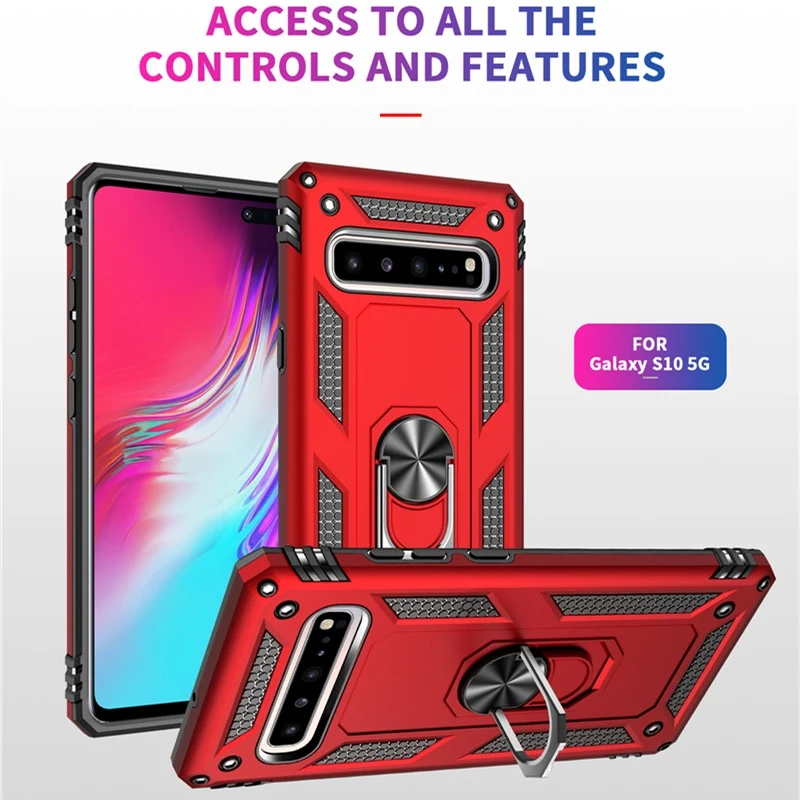 For Samsung Galaxy S10 5G S9 S8 Plus S10e Note 9 8 Case Sergeant Armor Ring Holder Shockproof Back Cover Fundas |