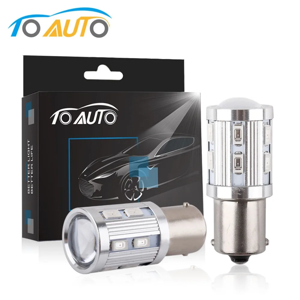 2 шт. Автомобильные светодиодные лампы 1156 BA15S P21W 12 SMD|12v car led lamp|car lightlamp 12v |