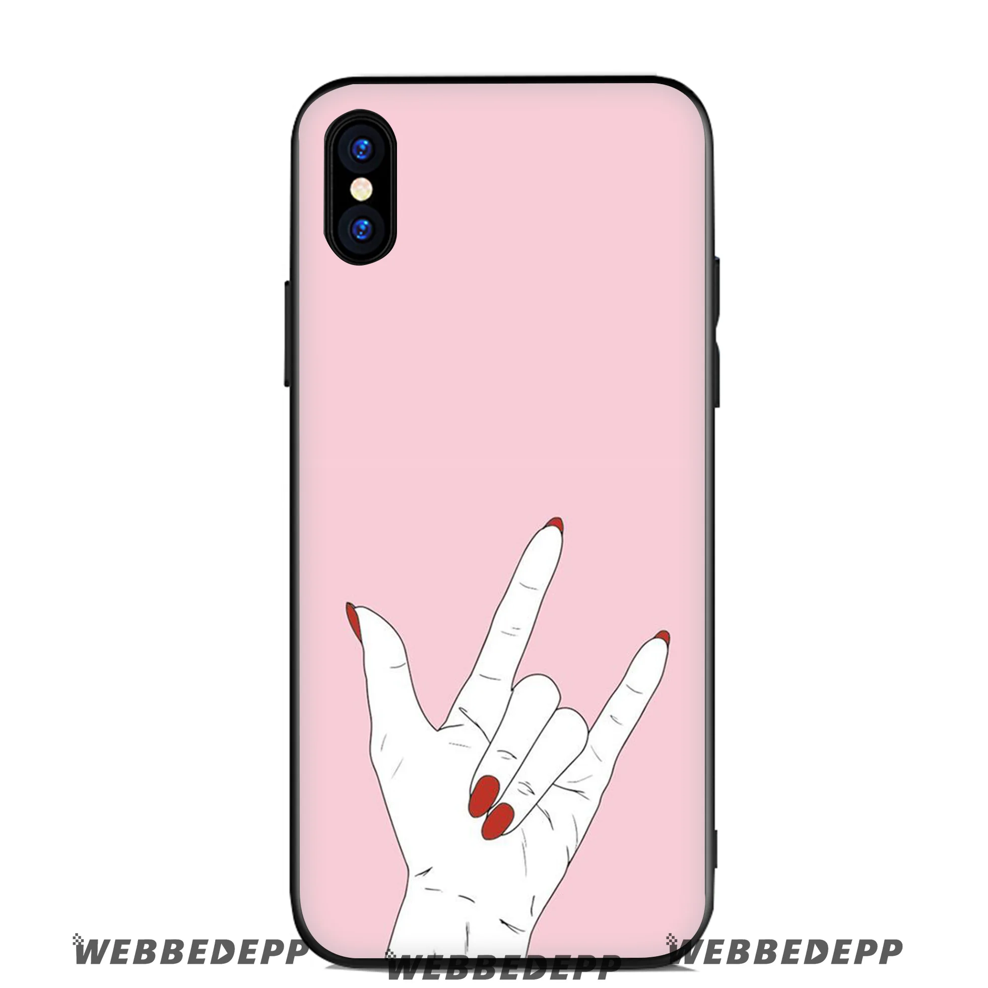 Мягкий силиконовый чехол WEBBEDEPP Kawaii для Apple iPhone 11 Pro Xr Xs Max X или 10 8 7 6 6S Plus 5 5S SE TPU |