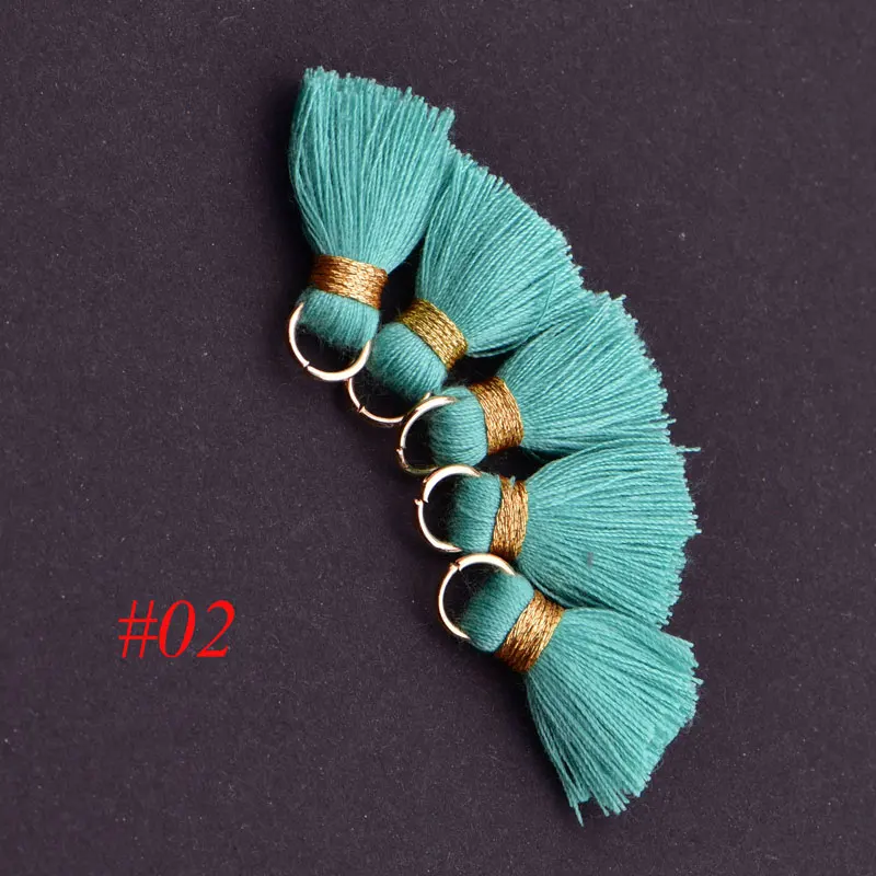 10 шт./лот 2 см мини хлопковые кисточки маленькие кисточки для boho Ювелирных изделий поставки браслет ожерелье Фурнитура и компоненты Материал