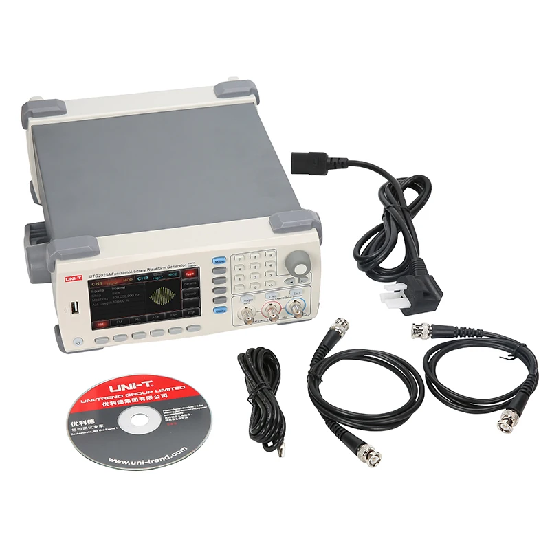 UNI T UTG2025A 25MHz USB двухканальный сигнал Функция произвольный генератор сигналов 200MSa/s