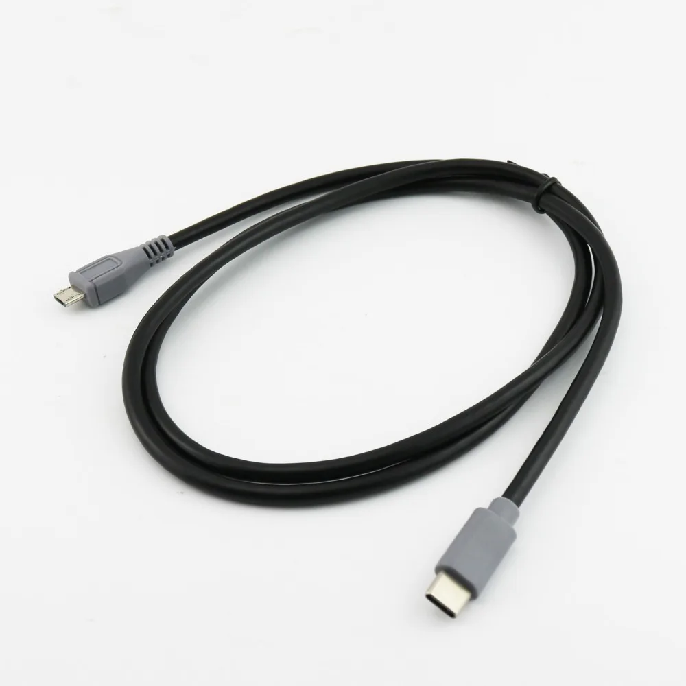 Переходник с USB Type C 3 1 папа на Micro 5 Pin B конвертер OTG адаптер кабель передачи данных