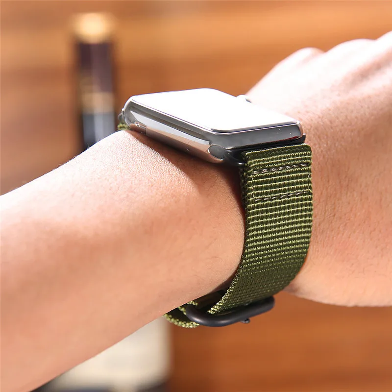 Нейлоновый ремешок для apple watch 4 44 мм 40 мм аксессуары для мужских и женских часов дышащий браслет для iWatch серии 1 2 3 42 мм 38 мм