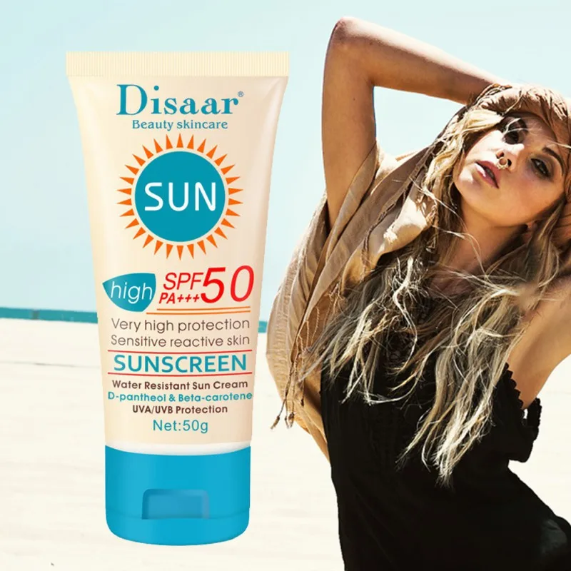 Женский солнцезащитный крем PA + SPF 50 для лица с УФ-излучением отбеливающий |
