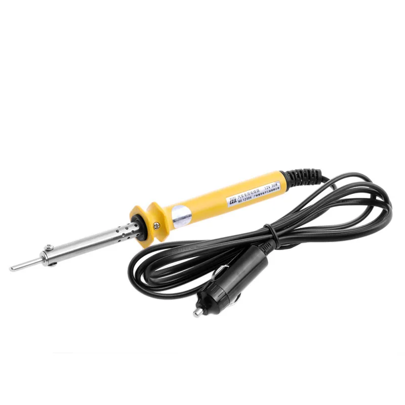 

30W DC12V Electric Soldering Iron + Lighter Socket Auto Car Solder Repair Tool T15