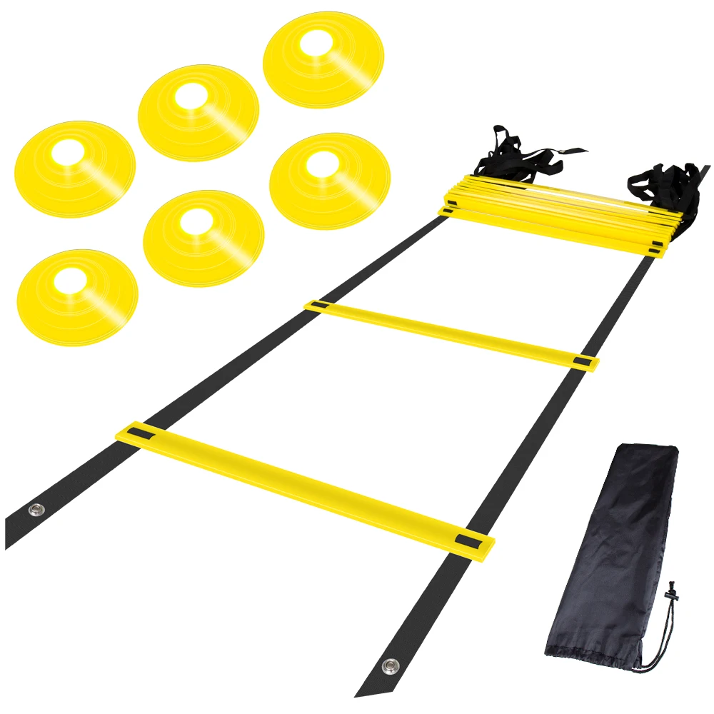 12 Rung нейлоновые ремни тренировочные лестницы скорость ловкость лестница для