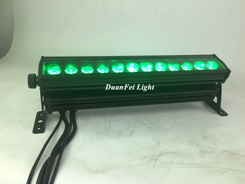 Водонепроницаемый светодиодный настенный светильник rgbwa uv 6-в-1 12*18 Вт dmx512