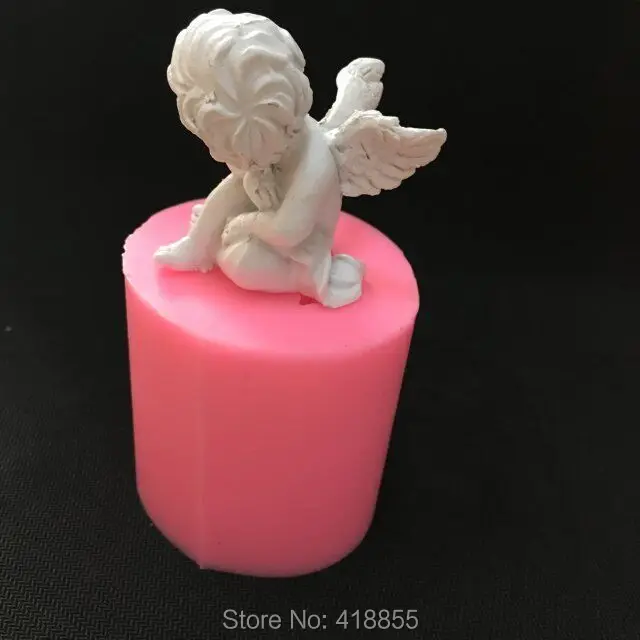 Силиконовая 3d форма для мыла в виде Купидона ангела свечи формы ручной работы