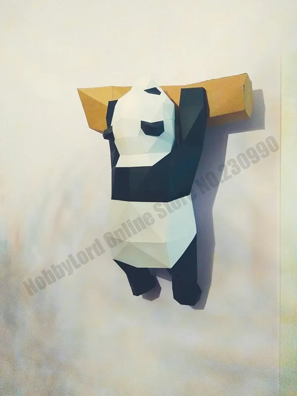 Новинка, милые 3D Панды, сделай сам, бумажные фигуры, 3D Животные, бумага для рукоделия, украшения комнаты, обучающая бумажная модель, игрушки, подарки, вечерние подарки