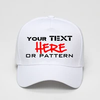 custom baseball cap 5 pannels trucker cap fastener tape adjustable hat logo custom print text picture personalize free shipping