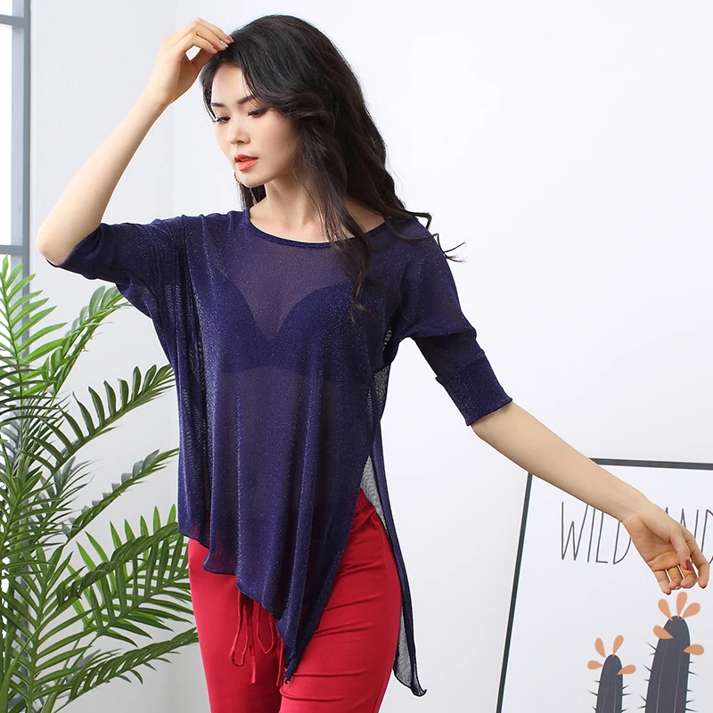 Новинка 2019 просторная Одежда для танцев тренировочный топ новая одежда