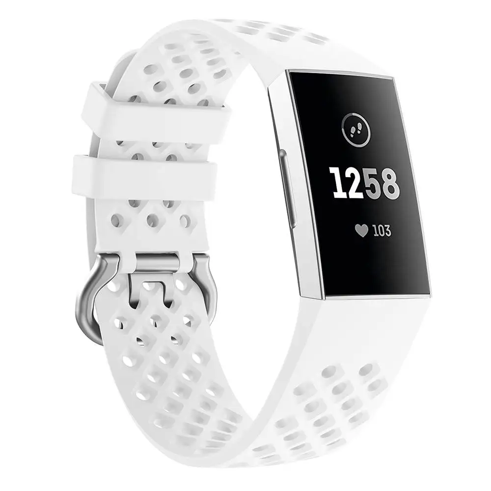 Ремешок силиконовый для часов Fitbit Charge 4 сменный спортивный браслет резиновый 3 |