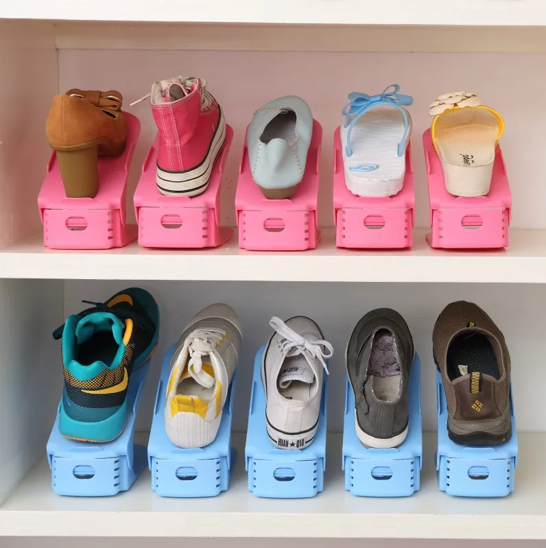 10 шт./компл. обувные стеллажи двойной чистящий стеллаж для хранения обуви
