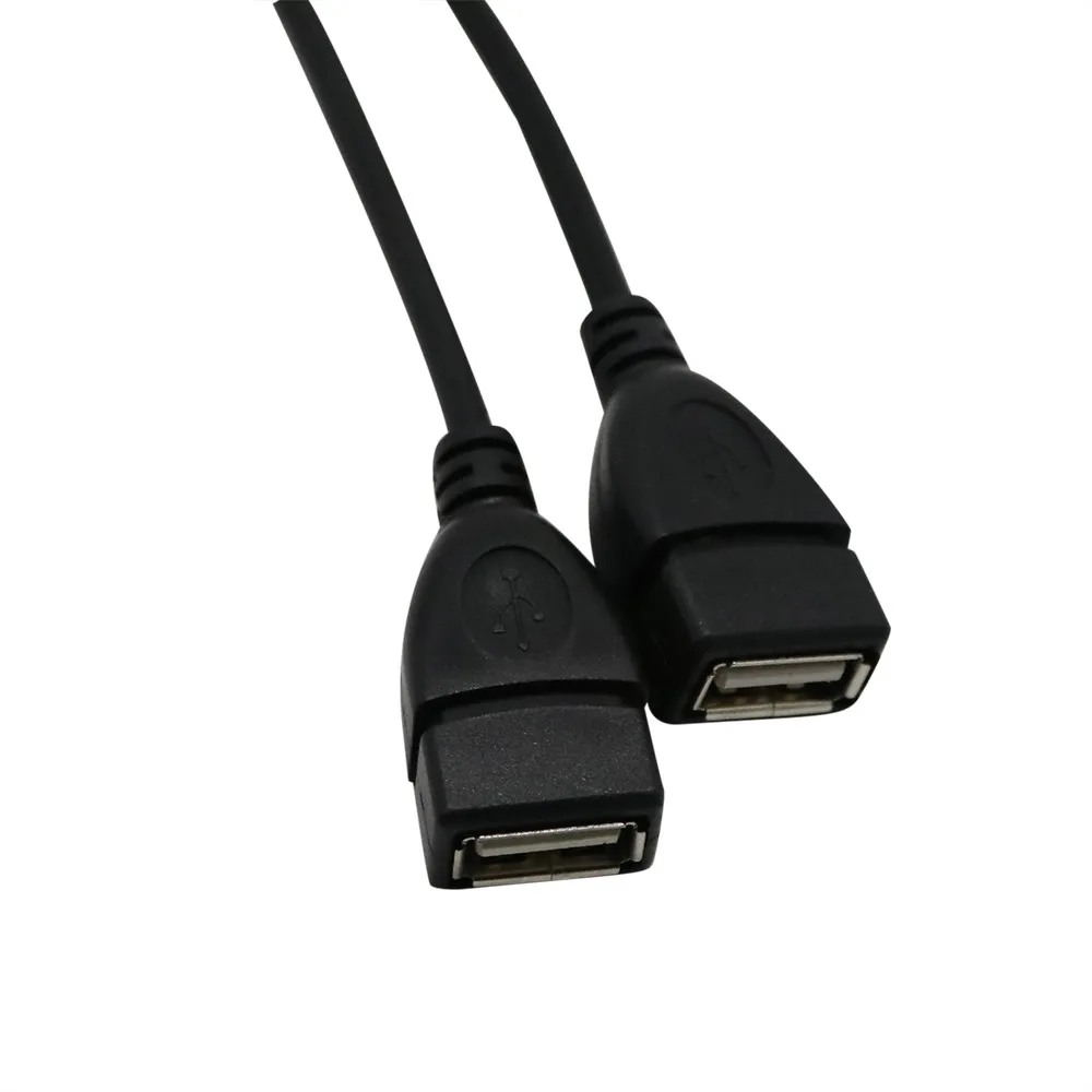 USB 2 0 A Male To Dual Female Jack Y Splitter Hub Кабель-адаптер питания адаптер для зарядки заводская