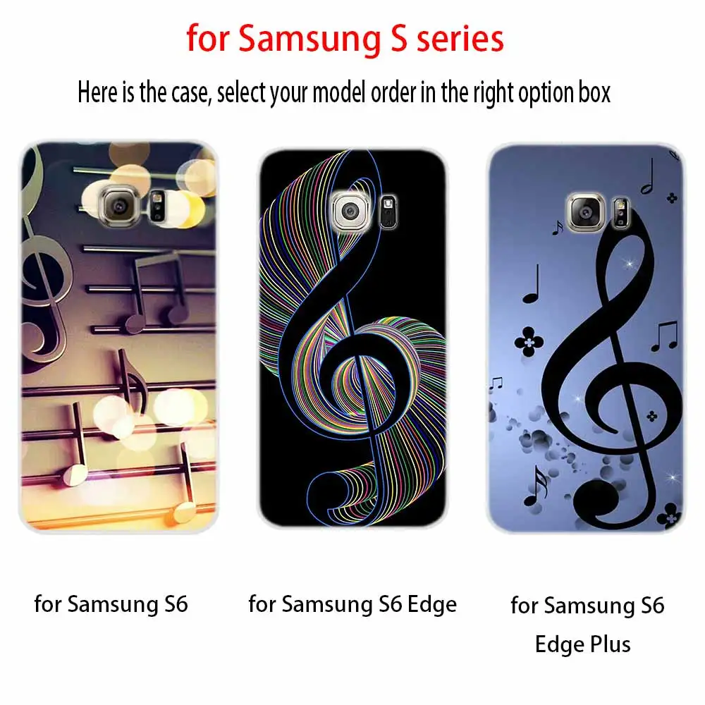 Старый счет музыкальные ноты любящее Мягкая обложка для Samsung Galaxy S7 край S8 S9 S10 S11 S20
