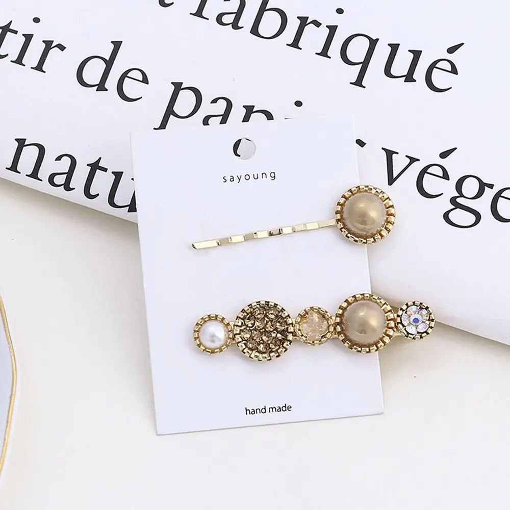 Новое поступление 2019 2 шт. Корейские ретро жемчужные заколки для волос