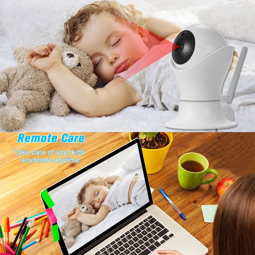 Беспроводная ip камера 1080P WiFi для наблюдения за детьми/пожилыми/домашними