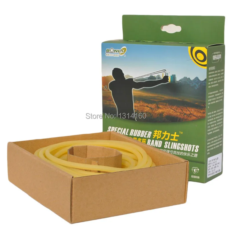 

10M/BOX 1745 BONLEX Slingshot natural Latex tube , Rubber bands