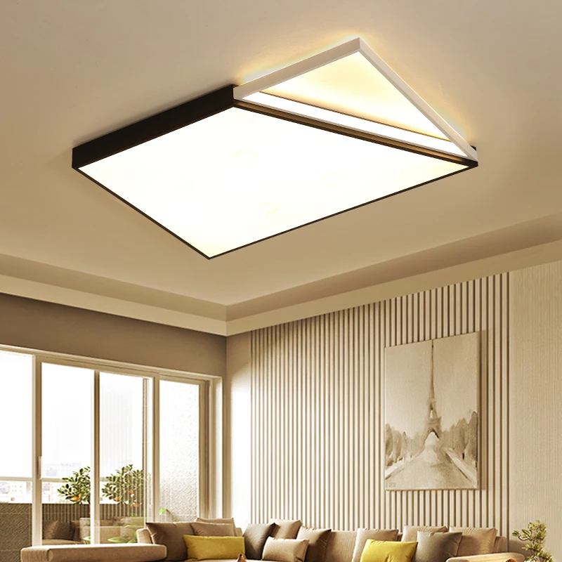 Rectangular living room lamp led ceiling 2019 new simple modern atmosphere study bedroom ultra-thin lamps | Лампы и освещение