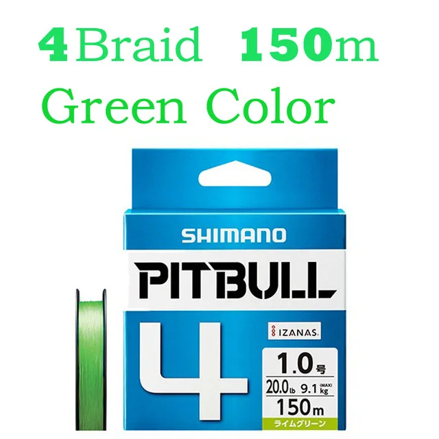Красный Сделано в Японии Новинка SHIMANO PITBULL X4 X8 X12 зеленый синий цвет TANATORU X4 многоцветная плетеная леска - Цвет: Красный