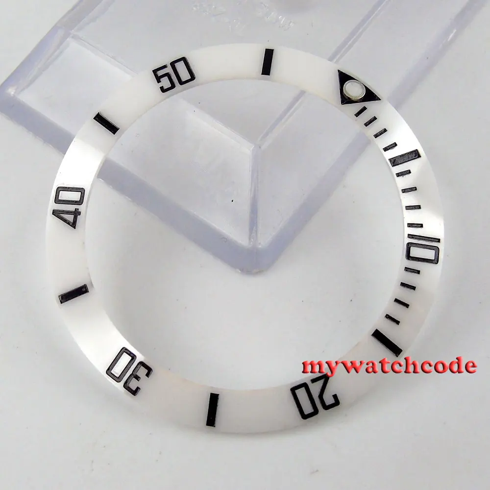 

39.8mm white ceramic bezel insert for watch made by parnis factory B15