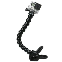 32cm action camera accessories monopod flexible clamp mount and adjustable neck selfie stick for gopro 4 3 3 sj30004000 xiaoyi