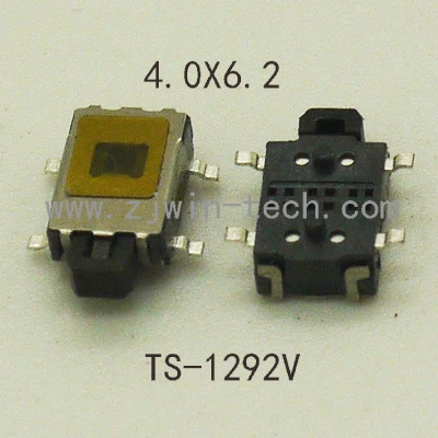 Боковой кнопочный переключатель 10 шт. 12 В моментальный тактовый 4pin SMD 6 2x4 0 мм для